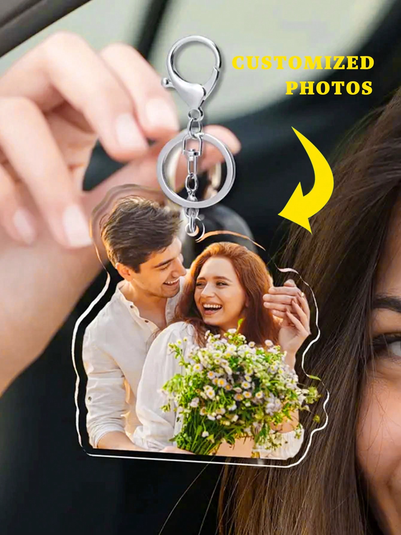 Custom Acrylic Photo Keychain Gift